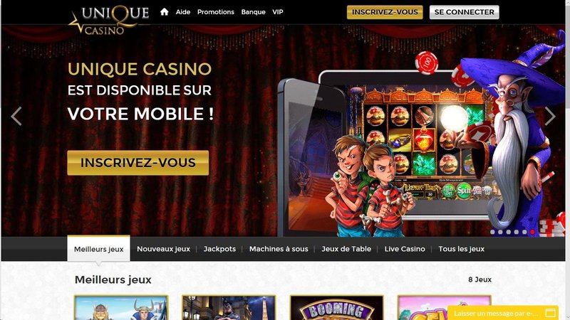 Un aperçu de unique casino connexion